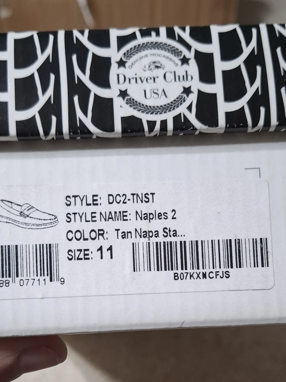 Driver Club USA Tan Slip-On Moccasin with White Sole